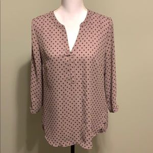 Maurices Lavender 3/4 Sleeve Blouse
